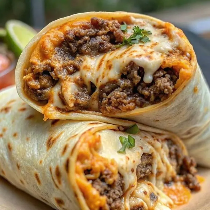 [CHSYBEEFBURRITO02] Cheesy Beef Burst Burrito 🌯🔥 (5 pcs)
