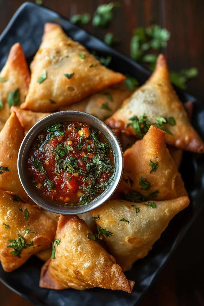 Pack of 20 Samosas with Special Chilli Sauce 🥟🌶️